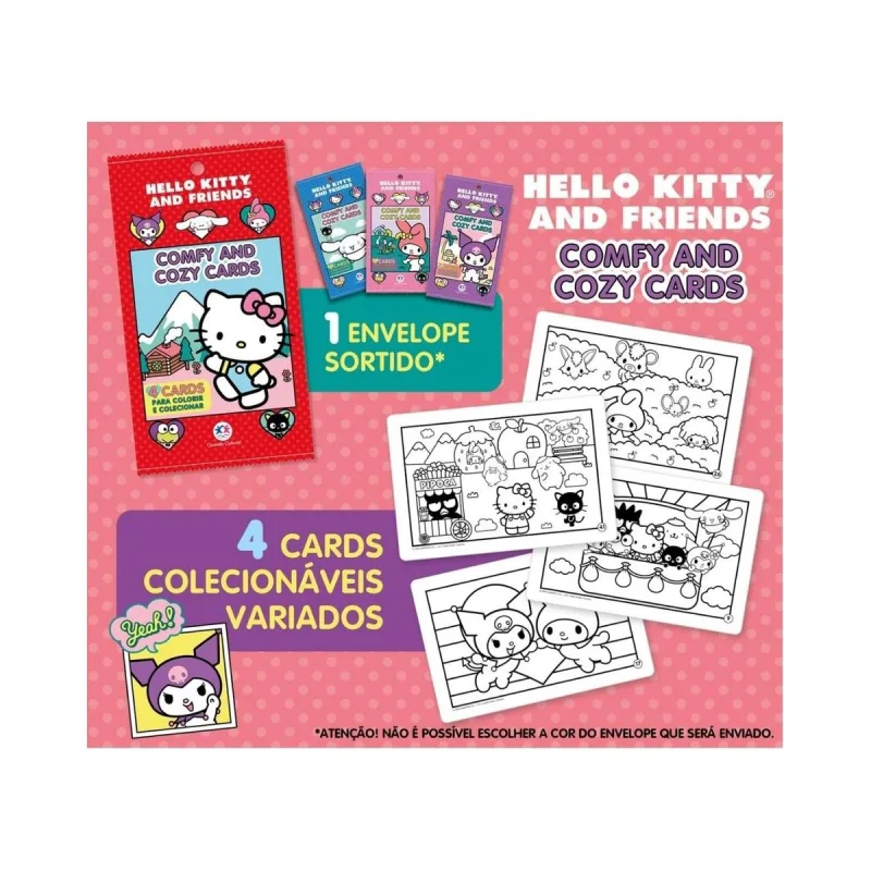 Cards para Colorir Catavento Hello Kit - Catavento