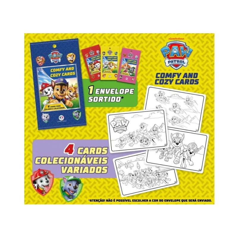 Cards para Colorir Catavento Patrulha Canina - Catavento