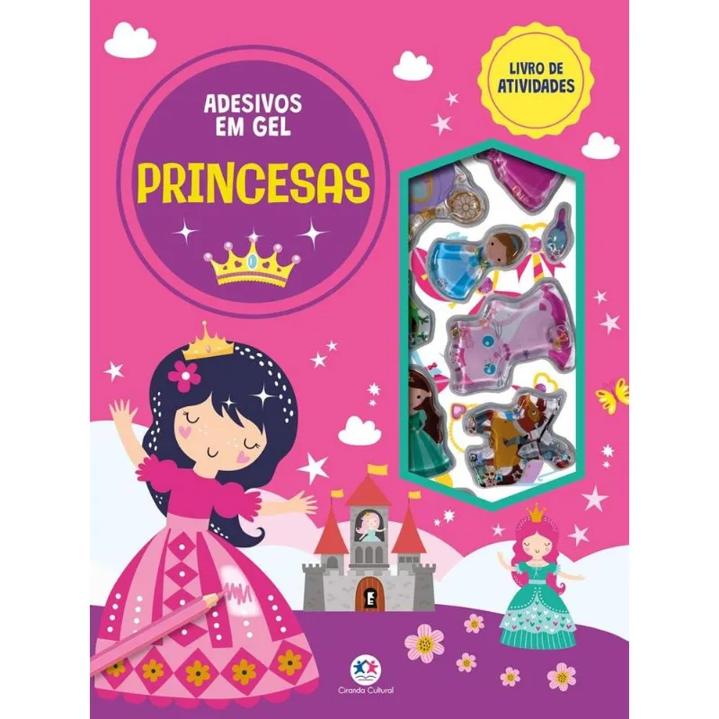 Princesas - Livro De Atividades E Adesivos Em Gel