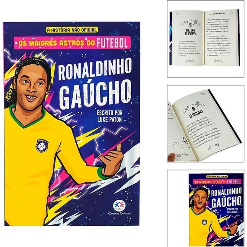 Livro os Maiores Astros do Futebol Ronaldinho Gaúcho Luke Paton - OUTRAS - Livros