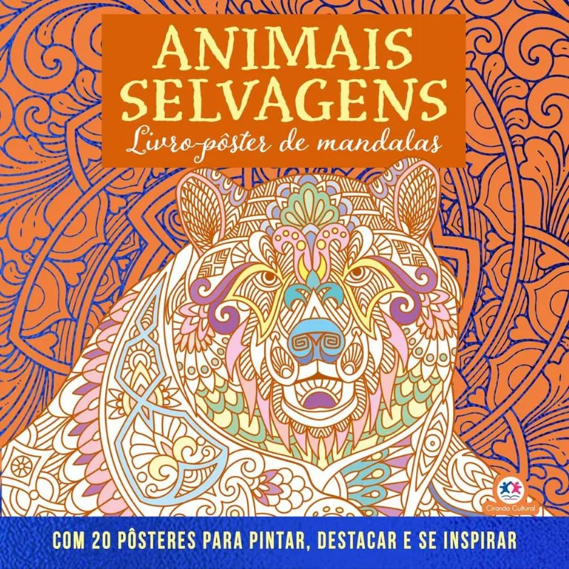 Animais Selvagens - Livro Pôsteres De Mandalas