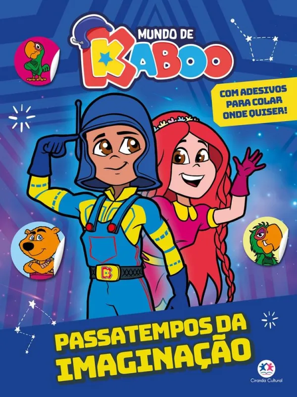 Mundo De Kaboo - Passatempos Da Imaginação - Livro Com Adesivos Pra Colar Onde Quiser! - LC