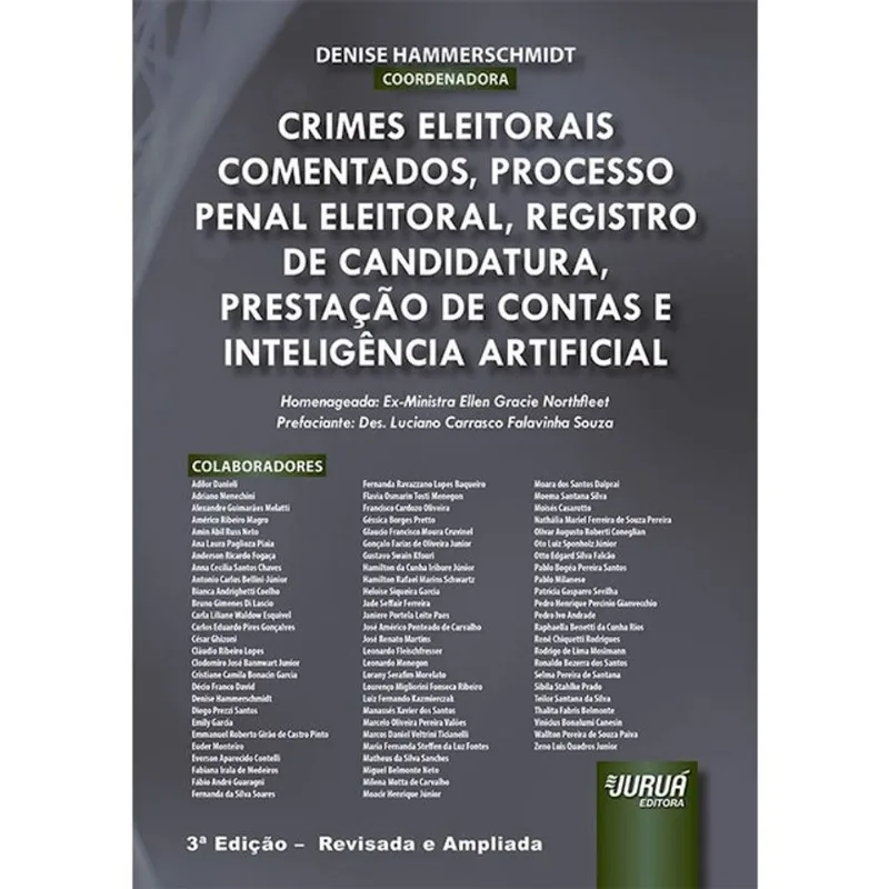 CRIMES ELEITORAIS COMENTADOS, PROCESSO PENAL ELEITORAL, REGISTRO DE CANDIDATURA, PRESTAÇÃO DE CONTAS