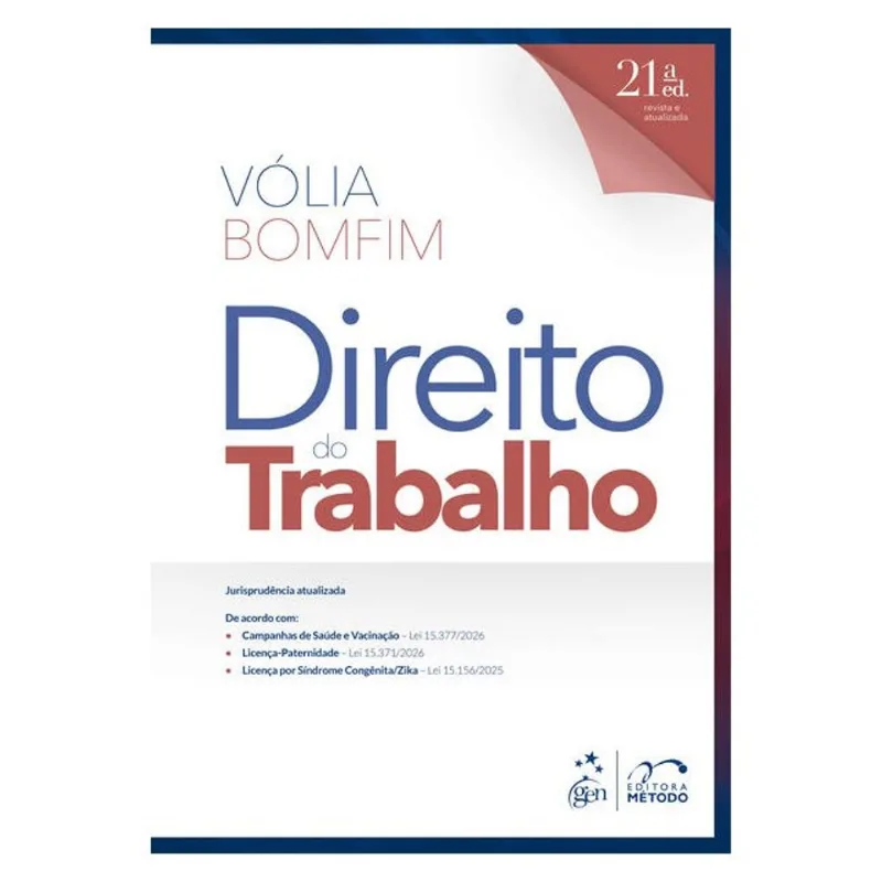 DIREITO DO TRABALHO - 21ª EDIÇÃO 2026