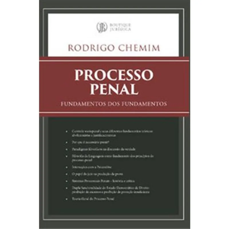 Livro Processo Penal Boutique Jurídica (MP)