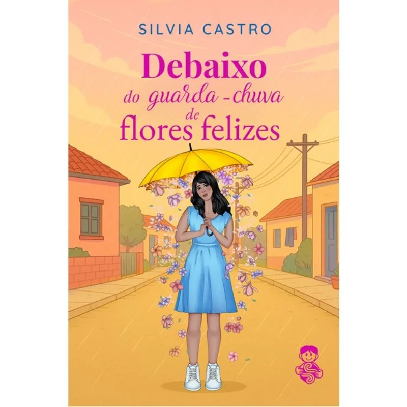 DEBAIXO DO GUARDA-CHUVA DE FLORES FELIZES