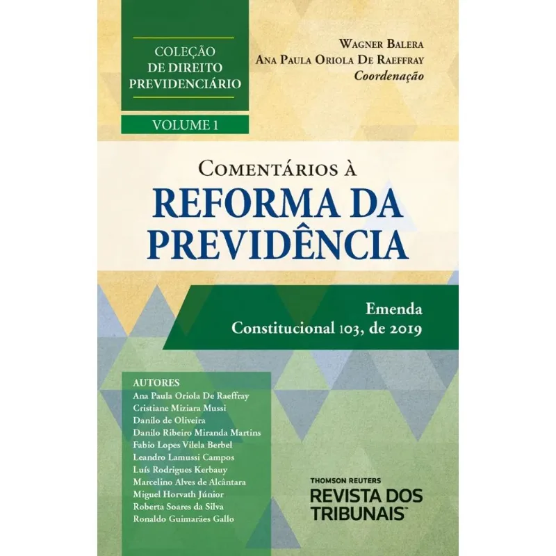 COMENTÁRIOS À REFORMA DA PREVIDÊNCIA - 2020