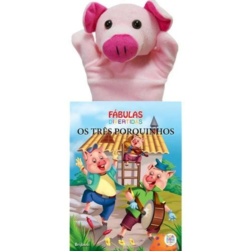Livro Fábulas Divertidas: Os Três Porquinhos Bom Bom Books (MP)