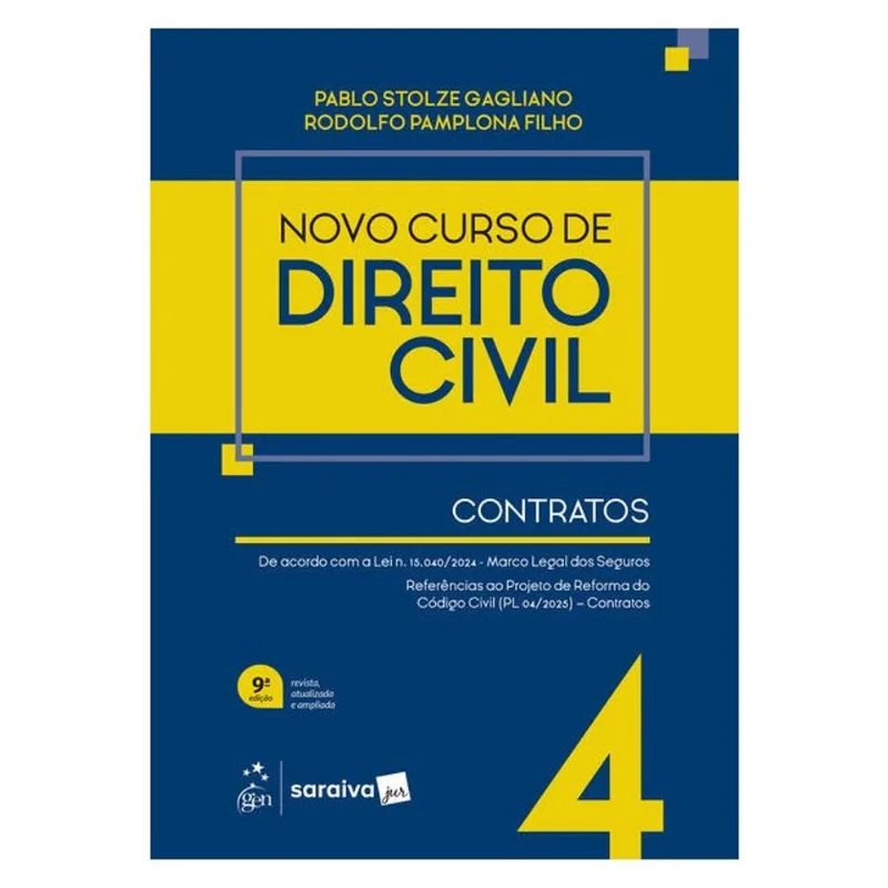 NOVO CURSO DE DIREITO CIVIL - VOL.4 - CONTRATOS - 9ª EDIÇÃO 2026