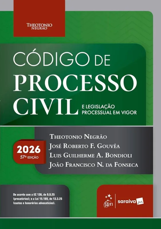 Código De Processo Civil E Legislação Processual Em Vigor - LC
