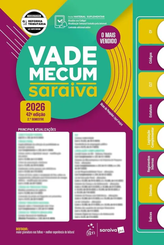 Vade Mecum Saraiva 2026 - 2 Semestre - LC
