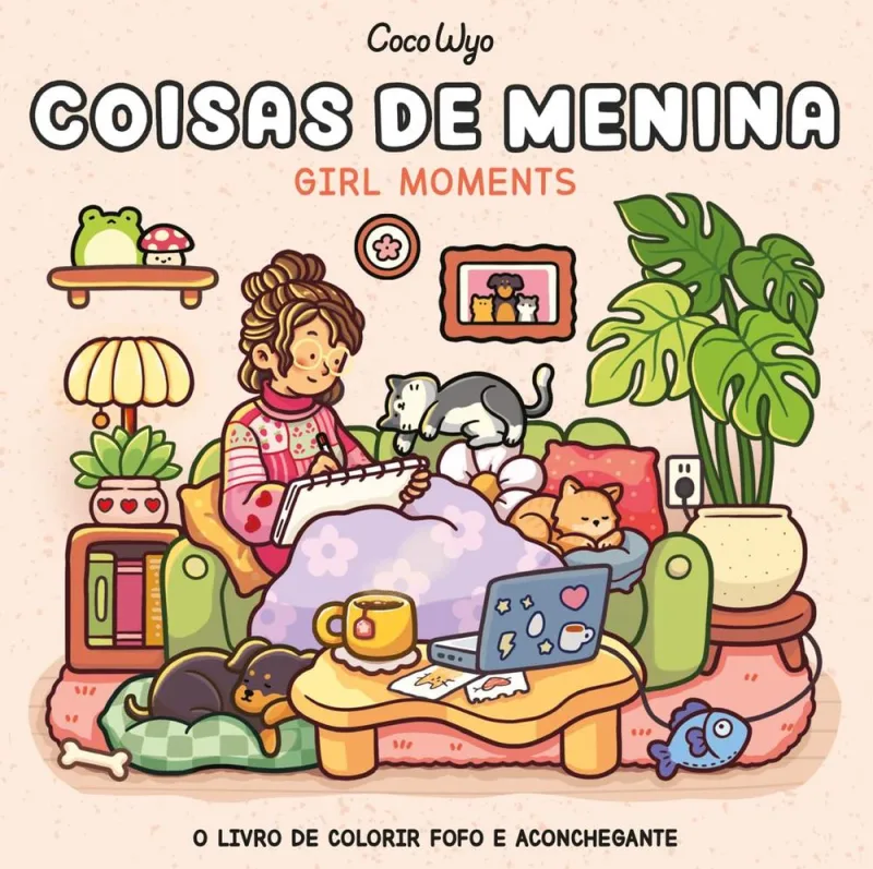 Coisas De Menina - Livro De Colorir Coco Wyo Com Ilustrações Inéditas - LC