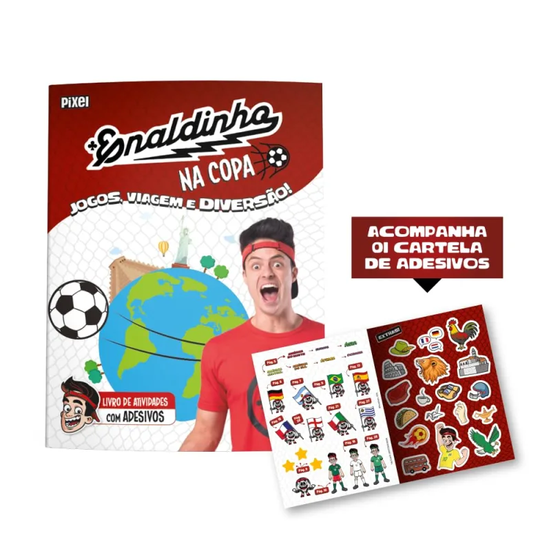 Livro De Atividades Com Adesivos - Enaldinho Na Copa - LC - Livros