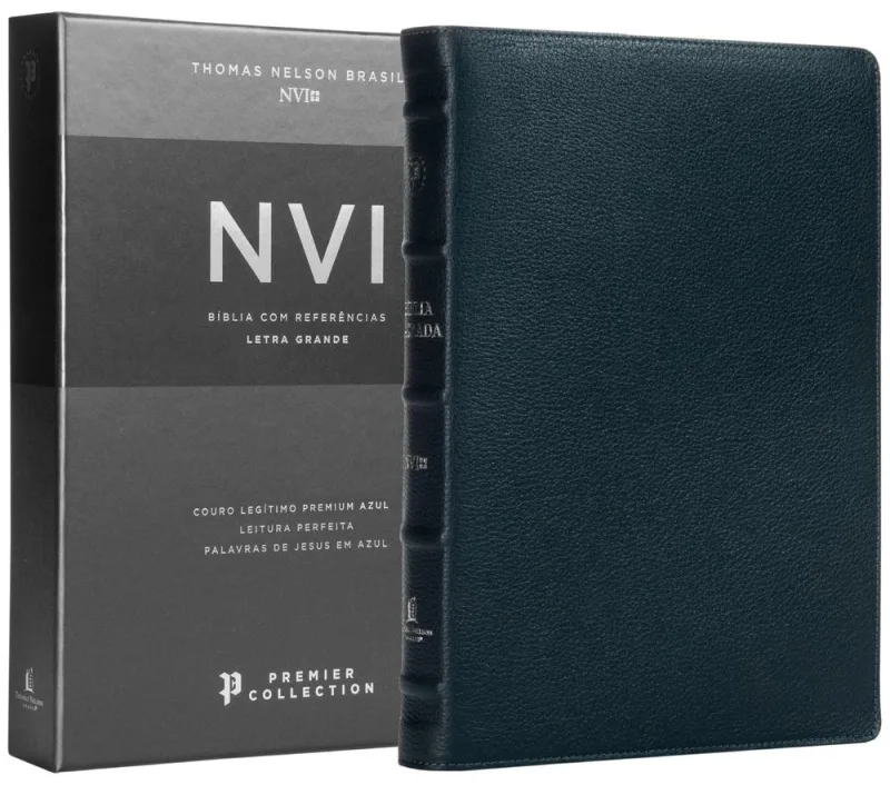 Bíblia Sagrada Nvi Premier Collection - Capa Azul - LC - Livros