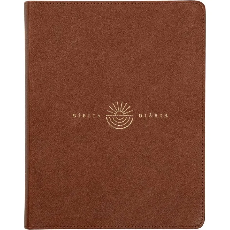 Bíblia Diária Nvi Capa Marrom - Couro-Soft