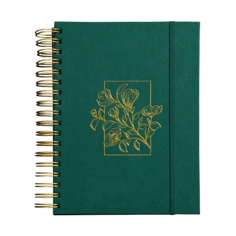 MEU PLANO PERFEITO, PLANNER SEM DATA, CAPA VERDE TECIDO SOBRE CAPA DURA | PLANNER 2027