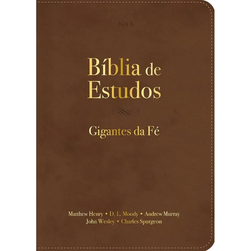 Bíblia De Estudos - Gigantes Da Fé Marrom