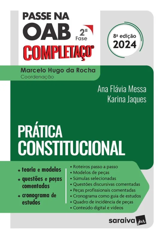 Passe Na Oab 2ª Fase Completaço - Prática Constitucional 2024 - LC - Livros