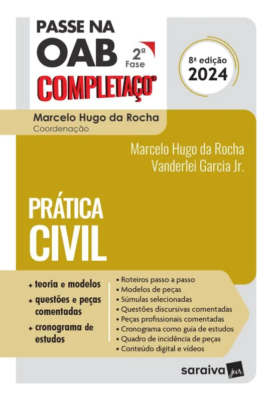 Passe Na Oab 2ª Fase Completaço - Prática Civil 2024 - LC - Livros