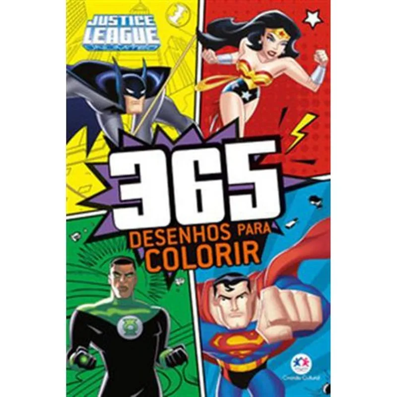 Livro Liga Da Justiça 365 Desenhos Para Colorir Ciranda Cultura L (MP)