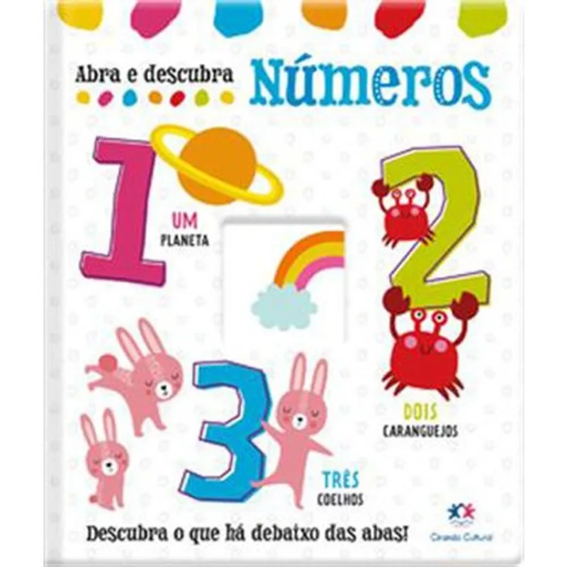 Livro Almofadado Números Abra e Descubra - Ciranda Cultural (MP)