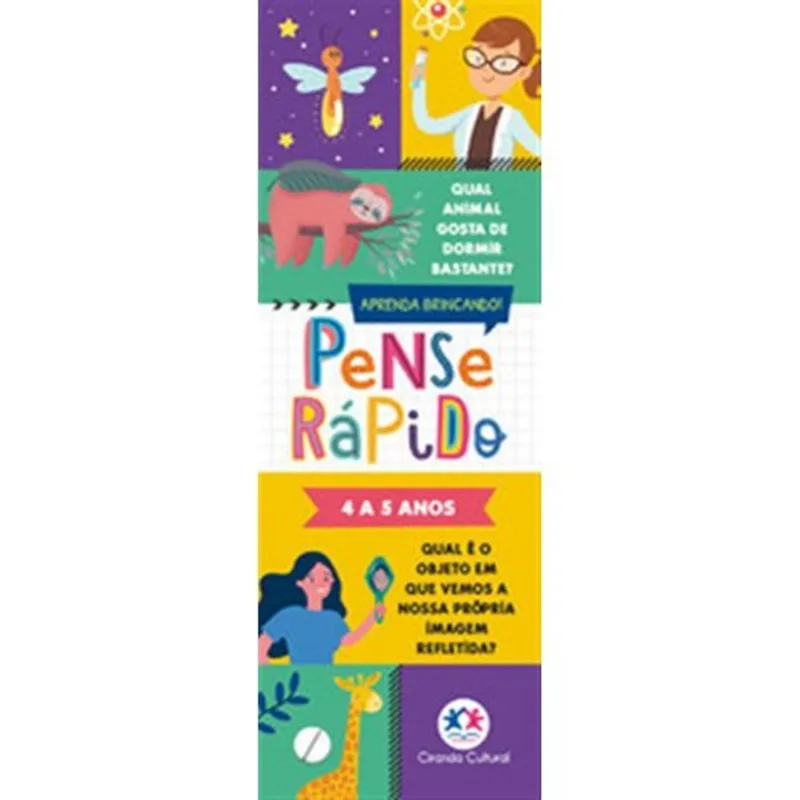 Livro Pense Rápido 4 A 5 Anos Ciranda Cultural (MP)
