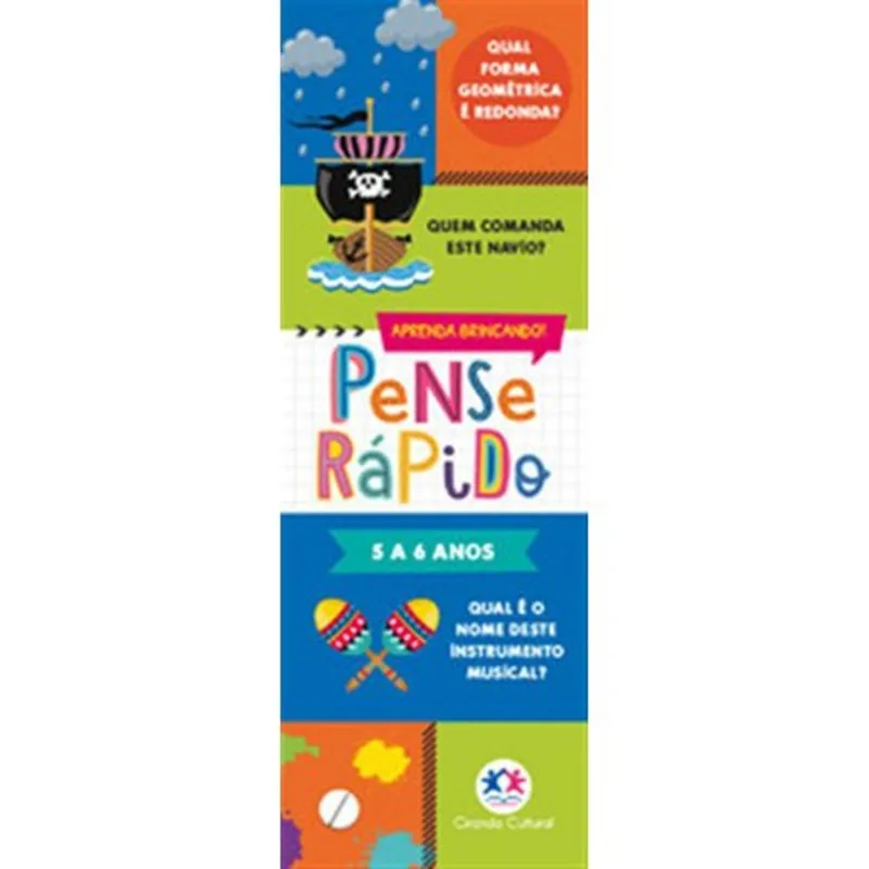 Livro Pense Rápido 5 A 6 Anos Ciranda Cultural (MP)