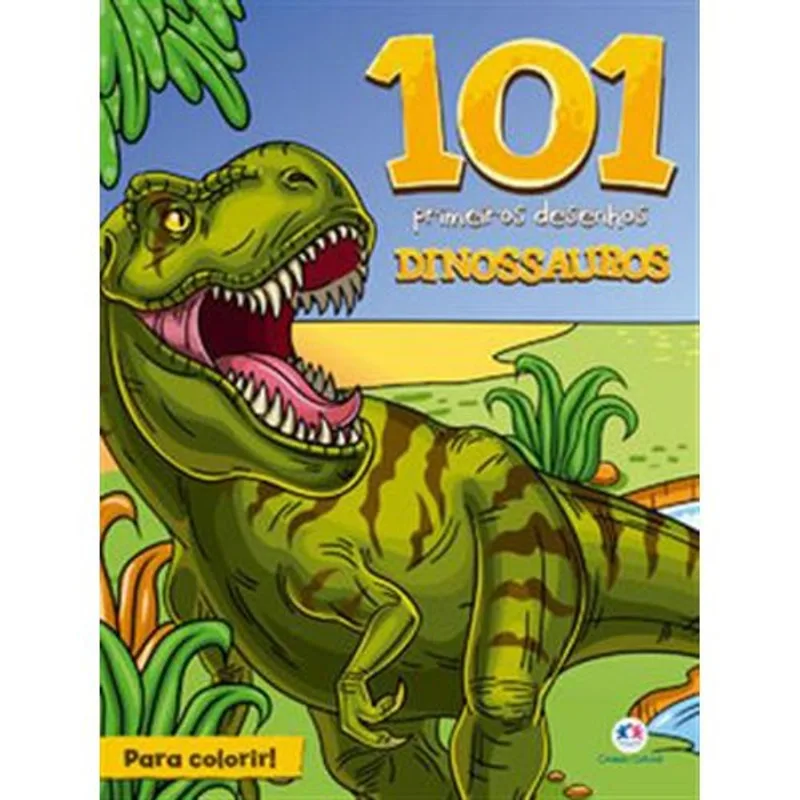 Livro 101 Primeiros Desenhos Dinossauros Ciranda Cultural (MP)