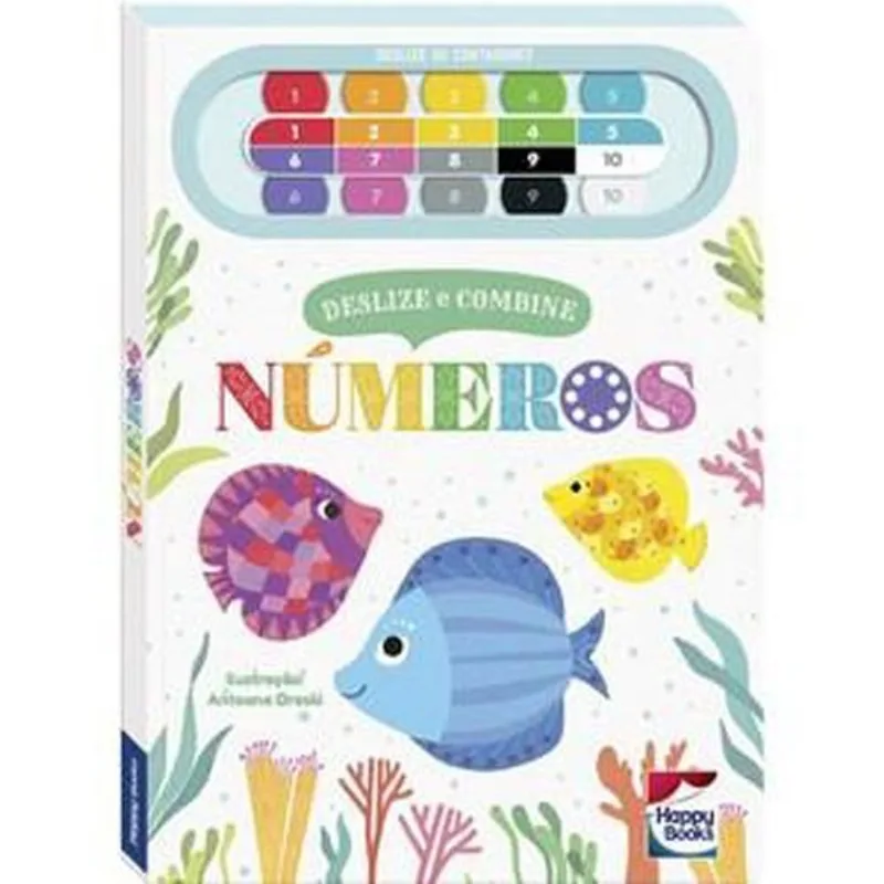 Livro Deslize E Combine: Números Happy Books (MP)