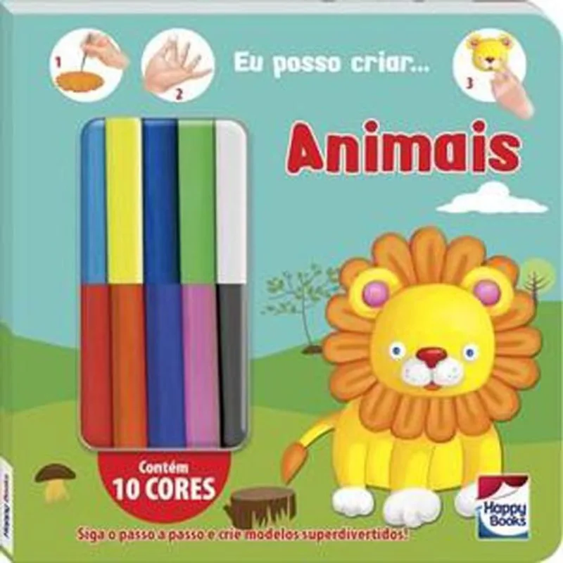 Livro Criando Com Massinha! Animais Happy Books (MP)
