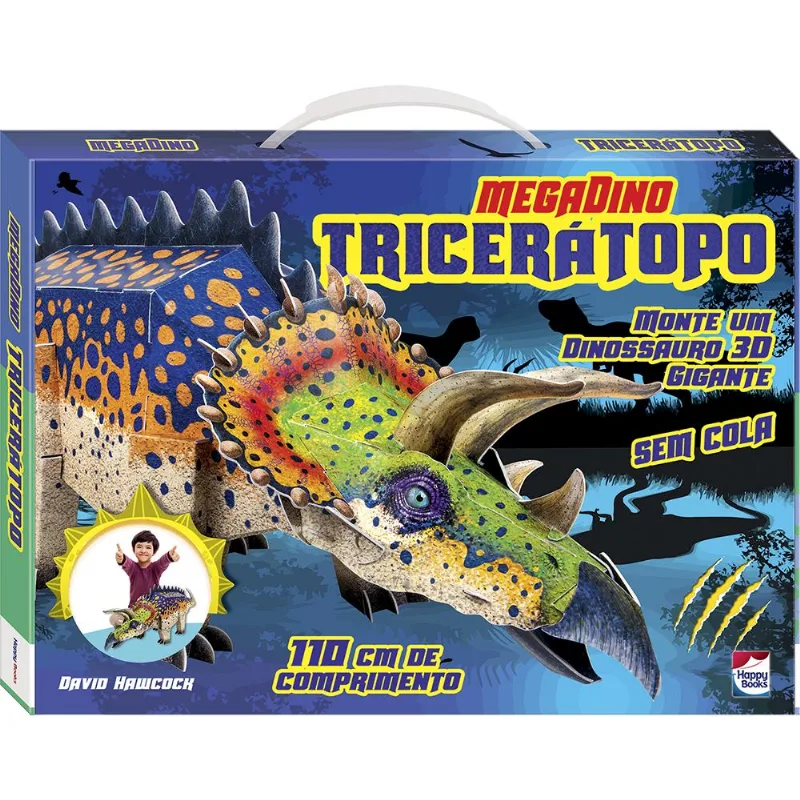 Livro - Megadino: Tricerátopo - Happy Books