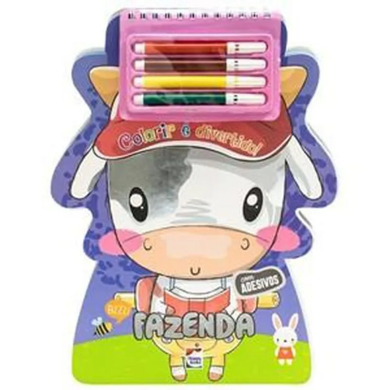 Livro Colorir É Divertido! Fazenda Happy Books (MP)