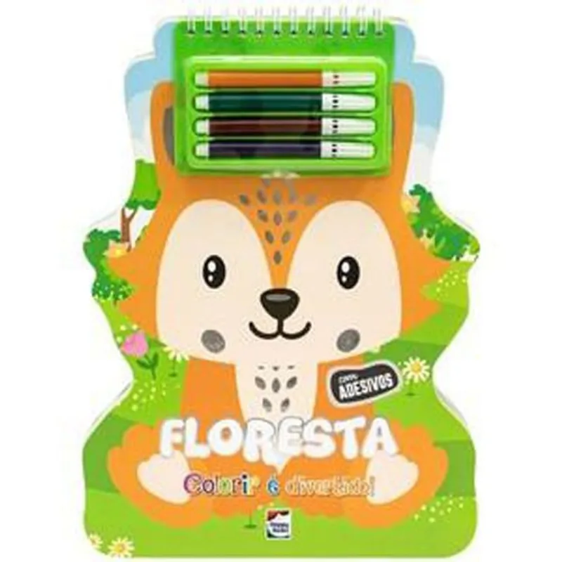 Livro Colorir É Divertido! Floresta Happy Books (MP)