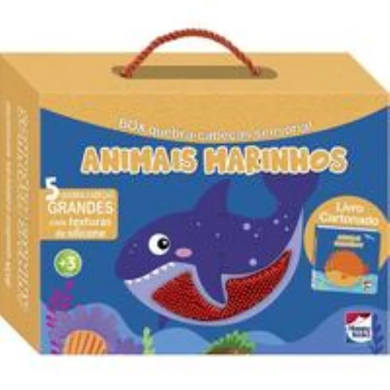 Livro+quebra-cabecas Sensoriais: Animais Marinhos