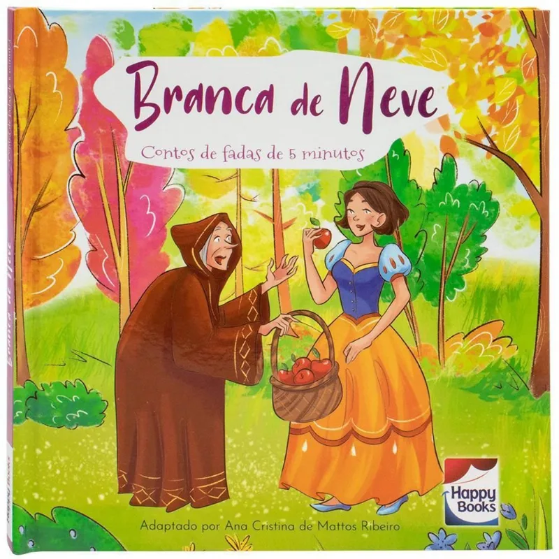 LIVRO CONTOS DE FADAS DE 5 MINUTOS: BRANCA DE NEVE (MP) - HAPPY BOOKS