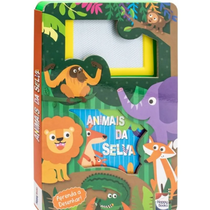 Livro Lousa Mágica - Animais Da Selva