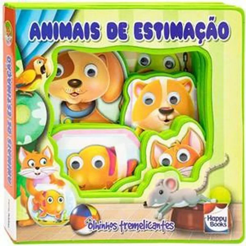 Livro Aventuras Com Olhinhos: Animais De Estimação Happy Books (MP)