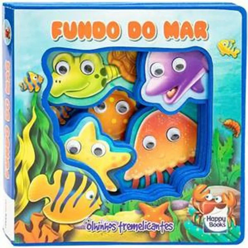 Livro Aventuras Com Olhinhos: Fundo Do Mar Happy Books (MP)