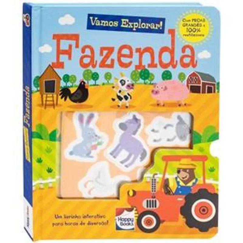 Livro Vamos Explorar! Fazenda Happy Books (MP)