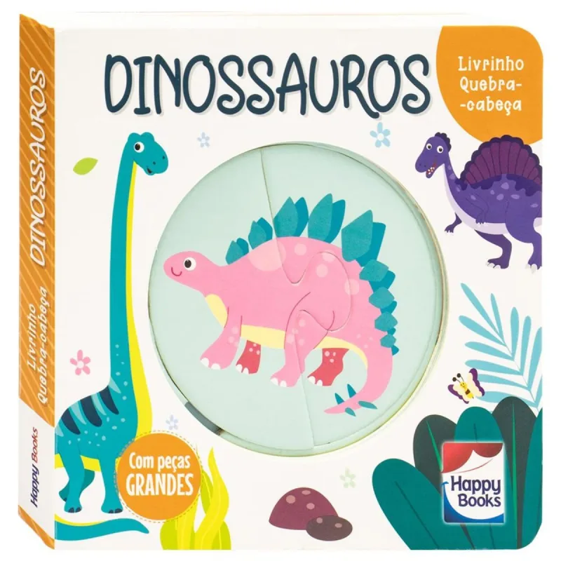 Livrinho Quebra-cabeca - Dinossauros HAPPY BOOKS EDITORA - Todolivro