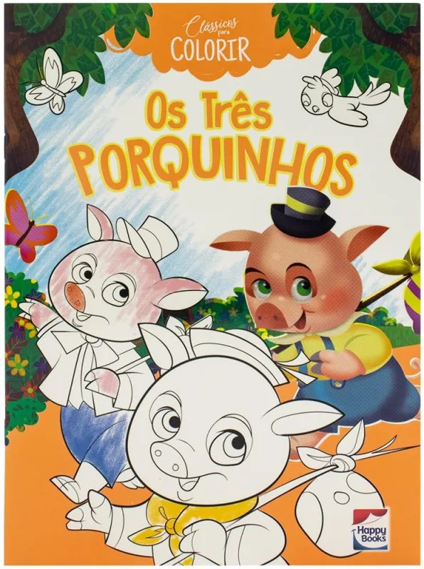 Clássicos Para Colorir: Os Três Porquinhos - LC - Livros