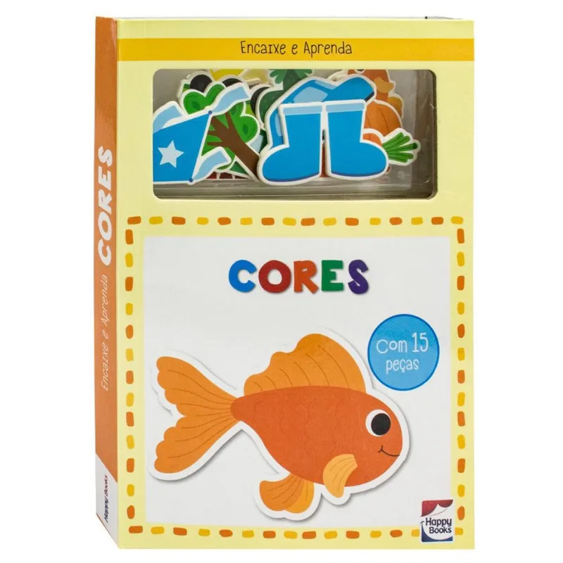 Livro Encaixe e Aprenda Cores Cores