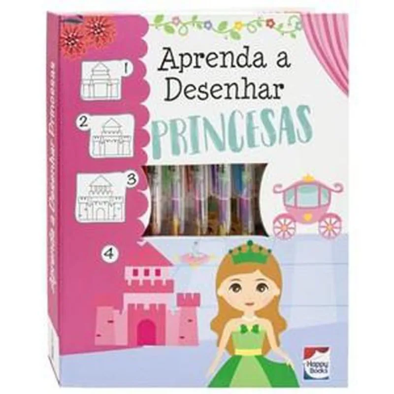 Livro Aprenda A Desenhar: Princesas Happy Books (MP)