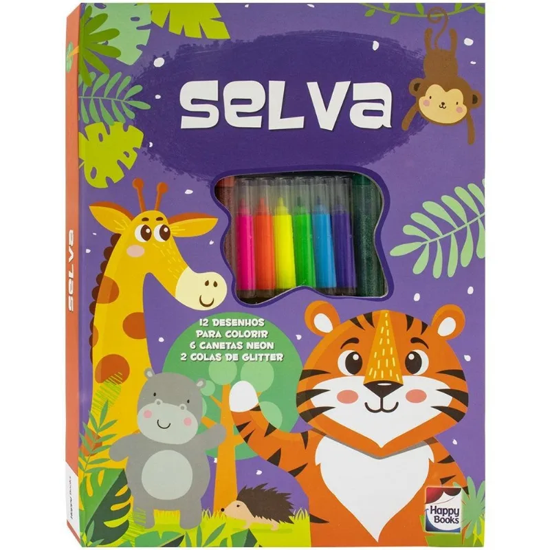 Meu Adorável Superkit De Colorir: Selva
