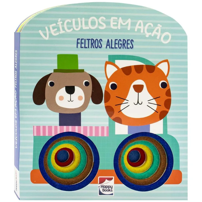 Livro de Feltros Veículos em Ação Veículos em Ação