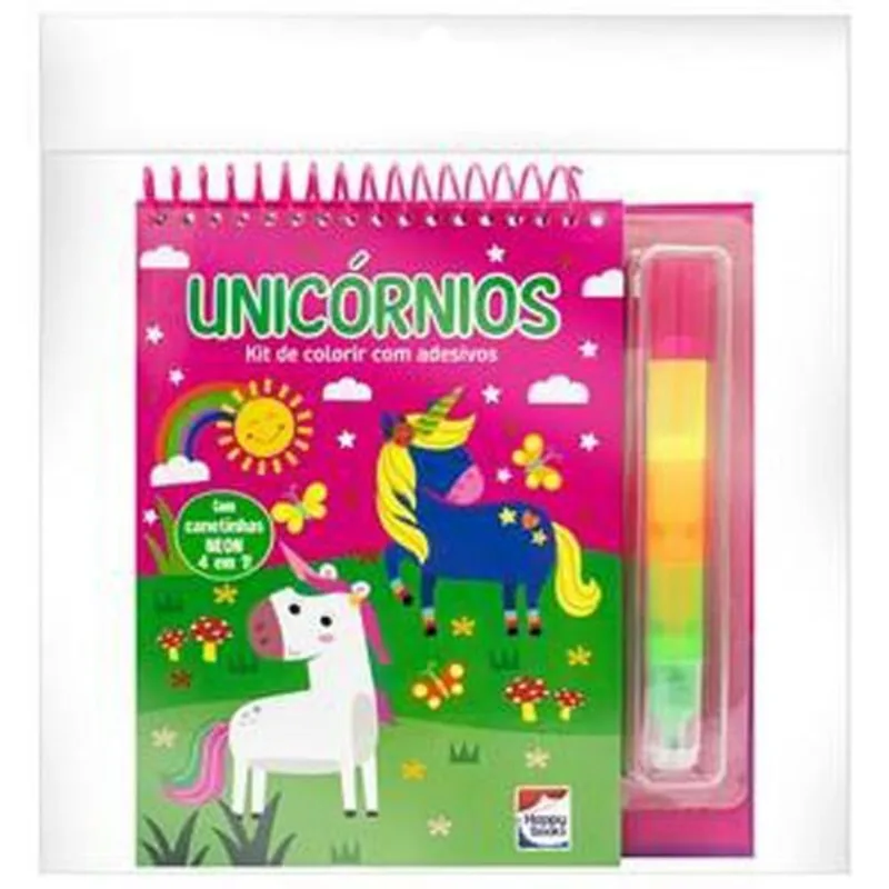 Livro Livrinho 4 Em 1: Unicórnios Happy Books (MP)