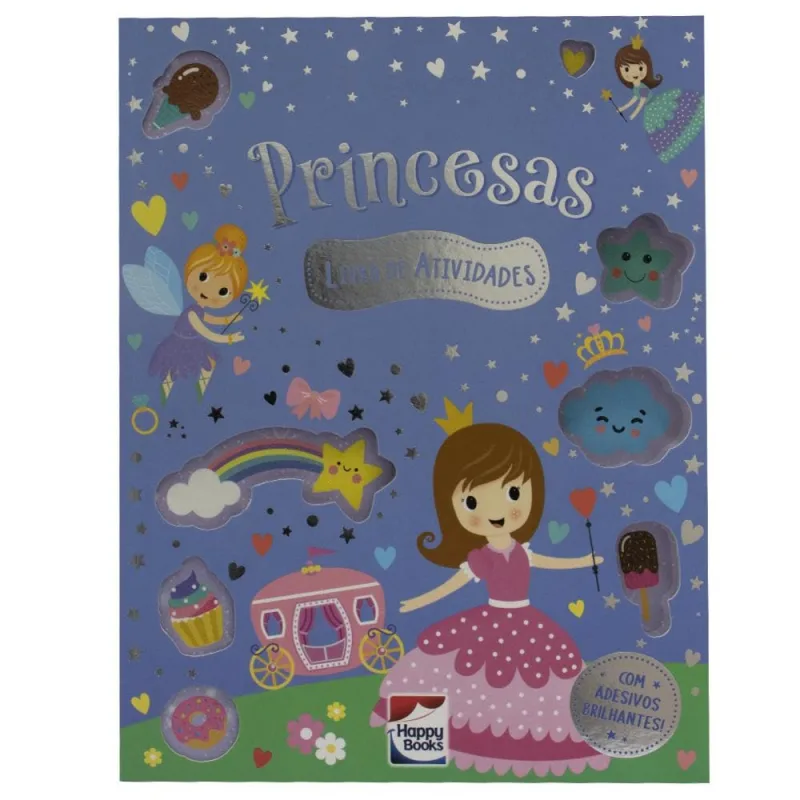 Meu Livro De Adesivos Brilhantes - Princesas - LC - Livros