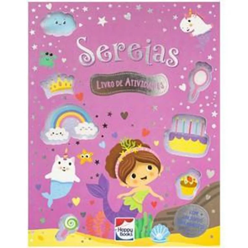 LIVRO MEU LIVRO DE ADESIVOS BRILHANTES: SEREIAS (MP) - HAPPY BOOKS