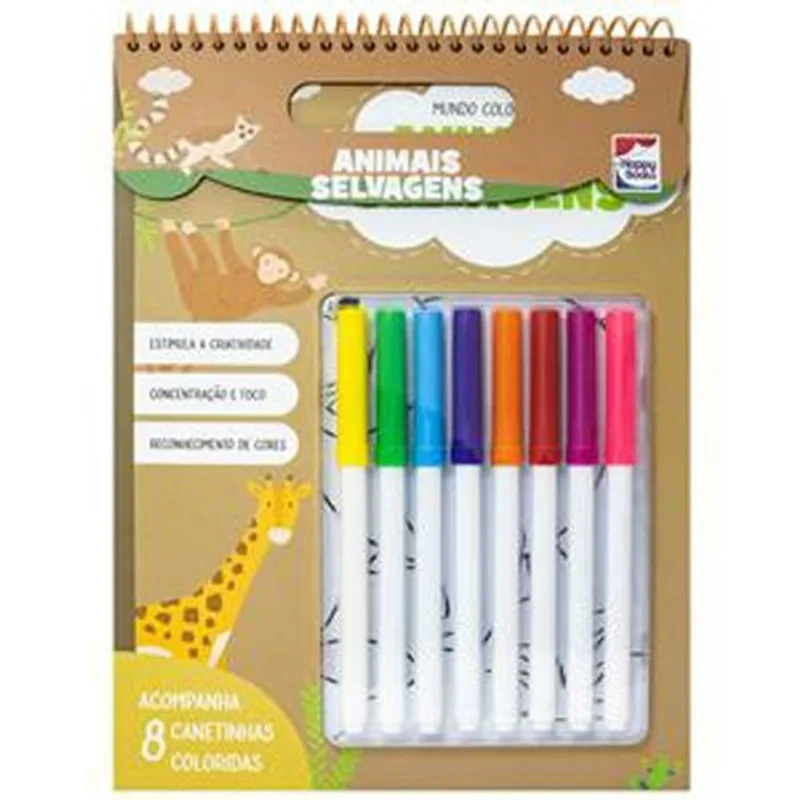 Livro Mundo Colorido: Animais Selvagens Happy Books (MP)