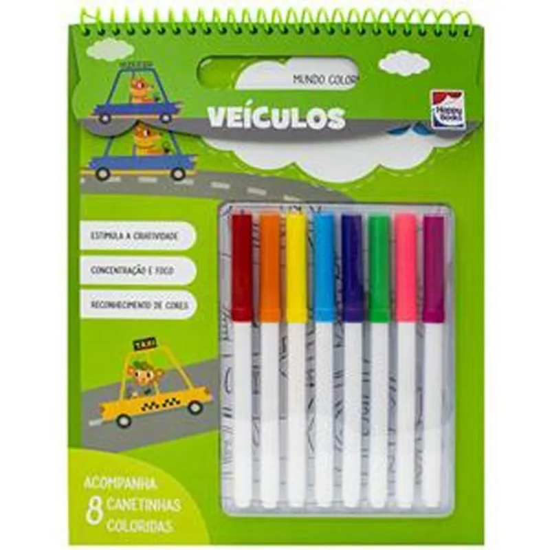 Livro Mundo Colorido: Veículos Happy Books (MP)